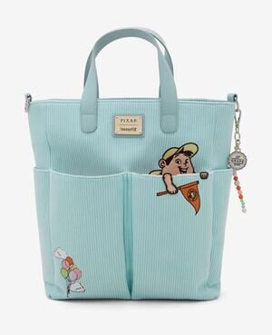 Loungefly Disney Pixar UP Russell Peeking Pocket Corduroy Tote/Crossbody NWT